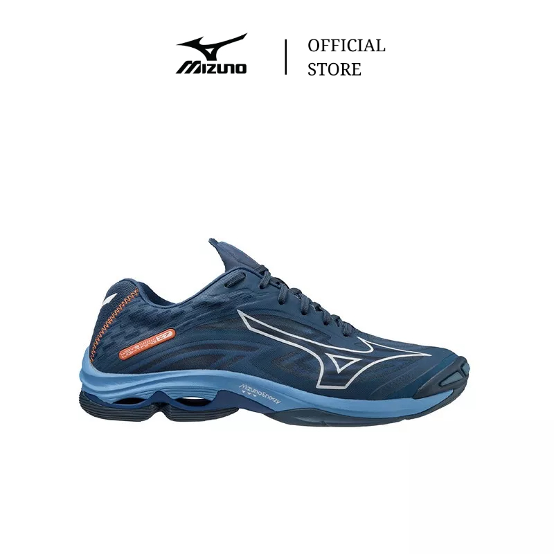 Jual Mizuno Sepatu Volley Wave Lightning Z7 Dark Denim White Blue