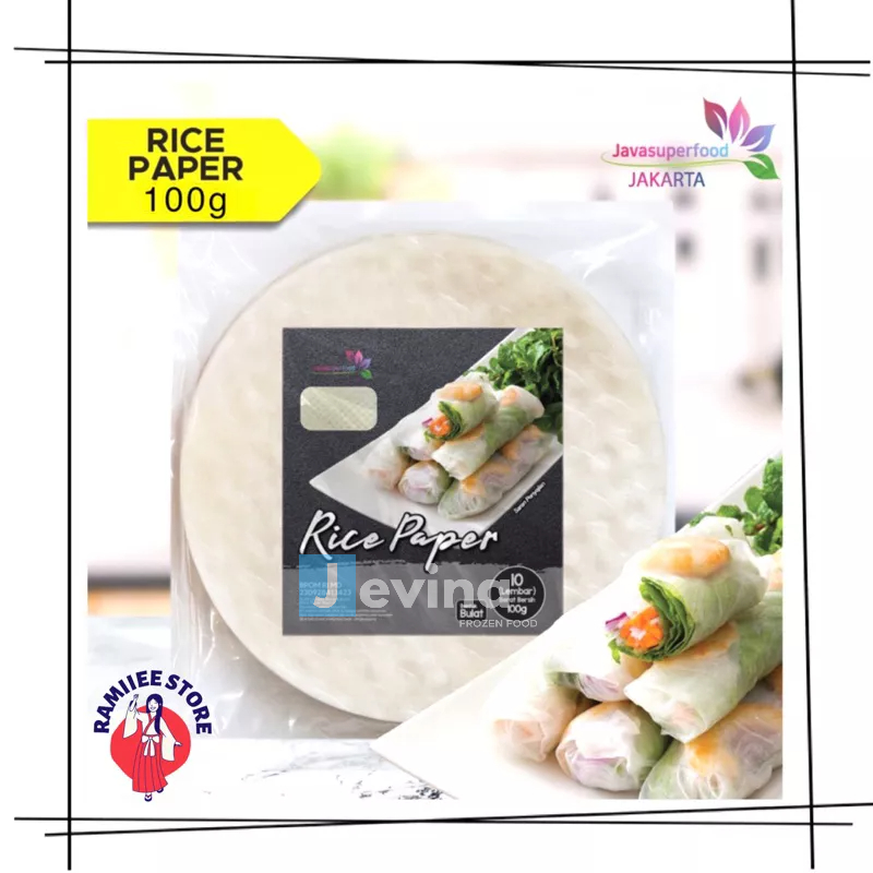 Jual Java Super Food Rice Paper Bentuk Bulat | Kotak Isi 10 100g ...