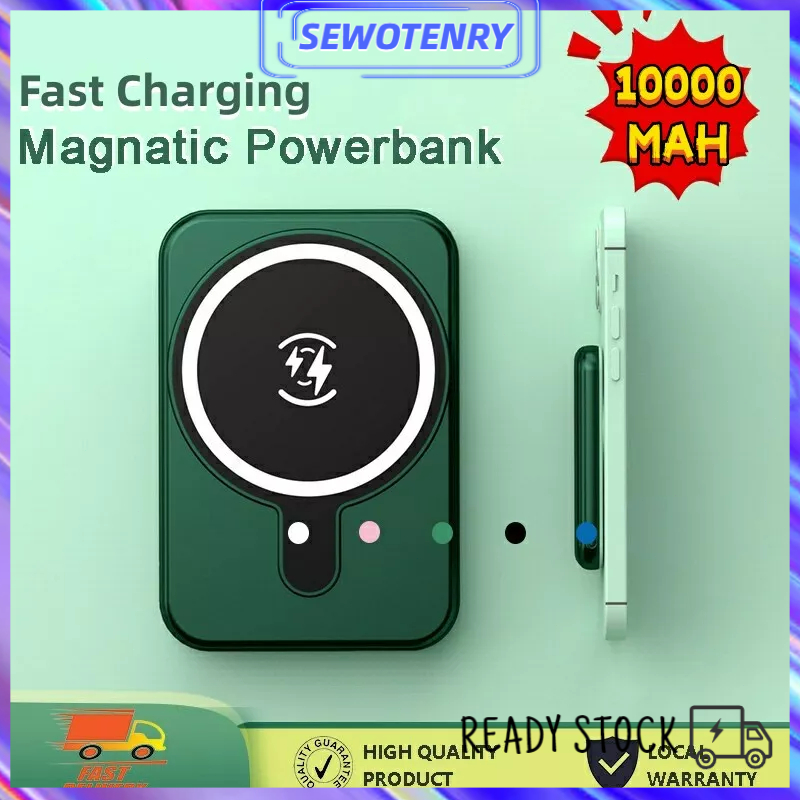 Jual 【COD】Magnetic Magsafe Powerbank 10000mAh Fast Charging Wireless ...