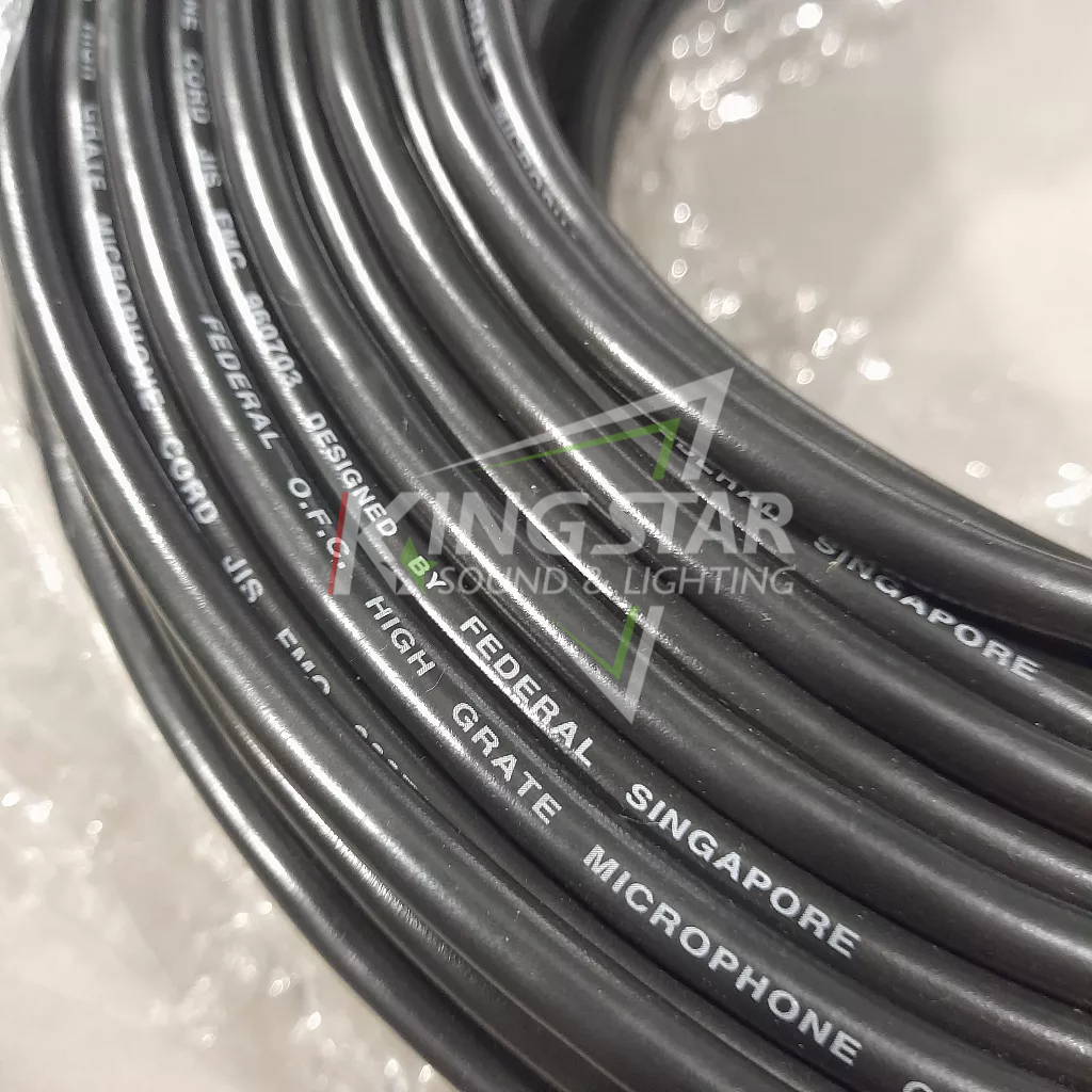 Jual Kabel Mic Federal Made In Singapore Meteran Cable Microphone