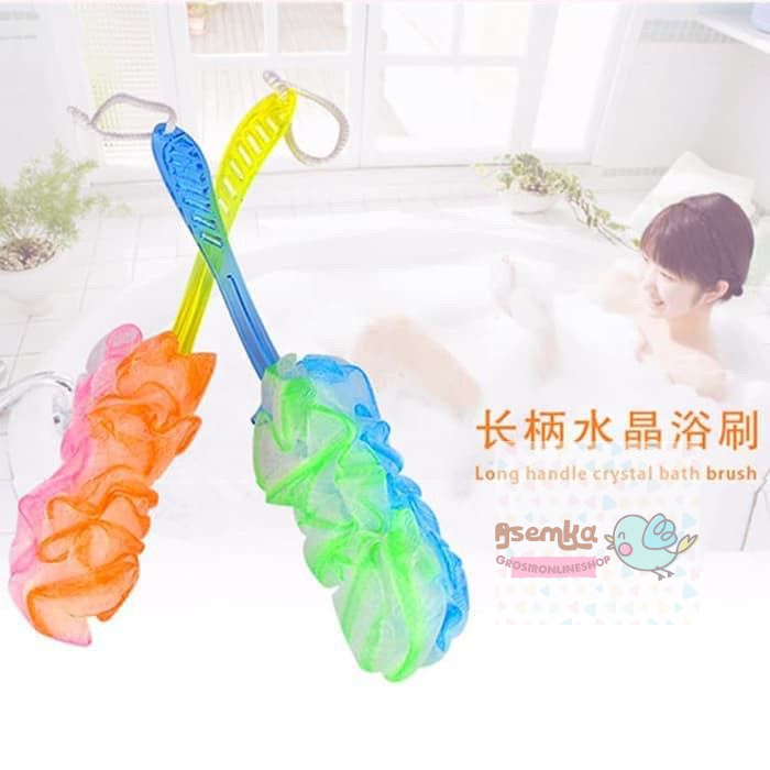 Jual TEBAL SPON SPONS MANDI TANGKAI GOSOK SIKAT PUNGGUNG | Shopee Indonesia