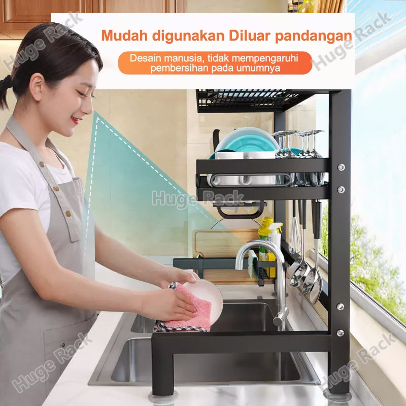 Jual Rak Piring Wastafel Stainless steel Rak Wastafel Dapur Rak Cuci ...