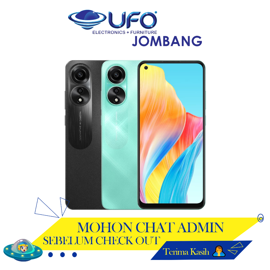 OPPO A78 4G 8/256GB GARANSI RESMI OPPO INDONESIA