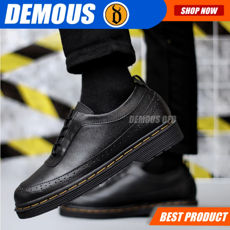 Jual Demous Samanosuke - Sepatu Formal Pantofel Docmart Kerja Hitam ...