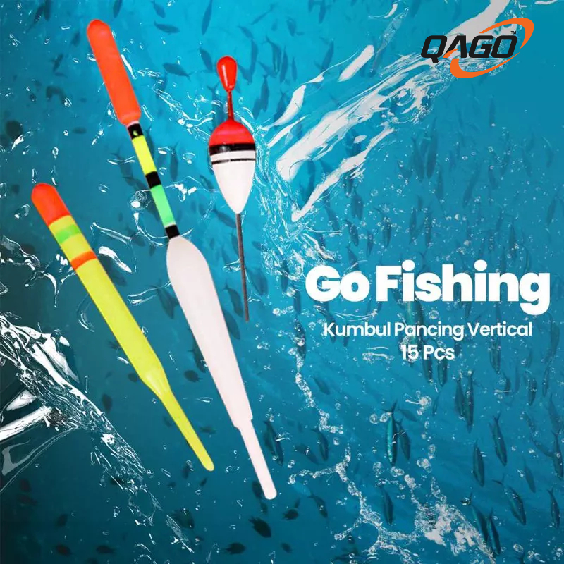 Jual Go Fishing Kumbul Pancing Vertical Fishing Floats Bait 15 PCS ...