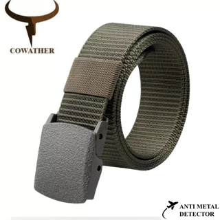 Cowather Ikat Pinggang Pria Canvas sabuk Casual Nylon Premium  CW-17