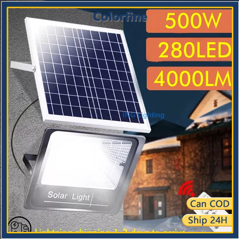 Jual Lampu Sorot Solar Cell Lampu Led Tenaga Matahari Outdoor Led Light 30100200300w Ip67 