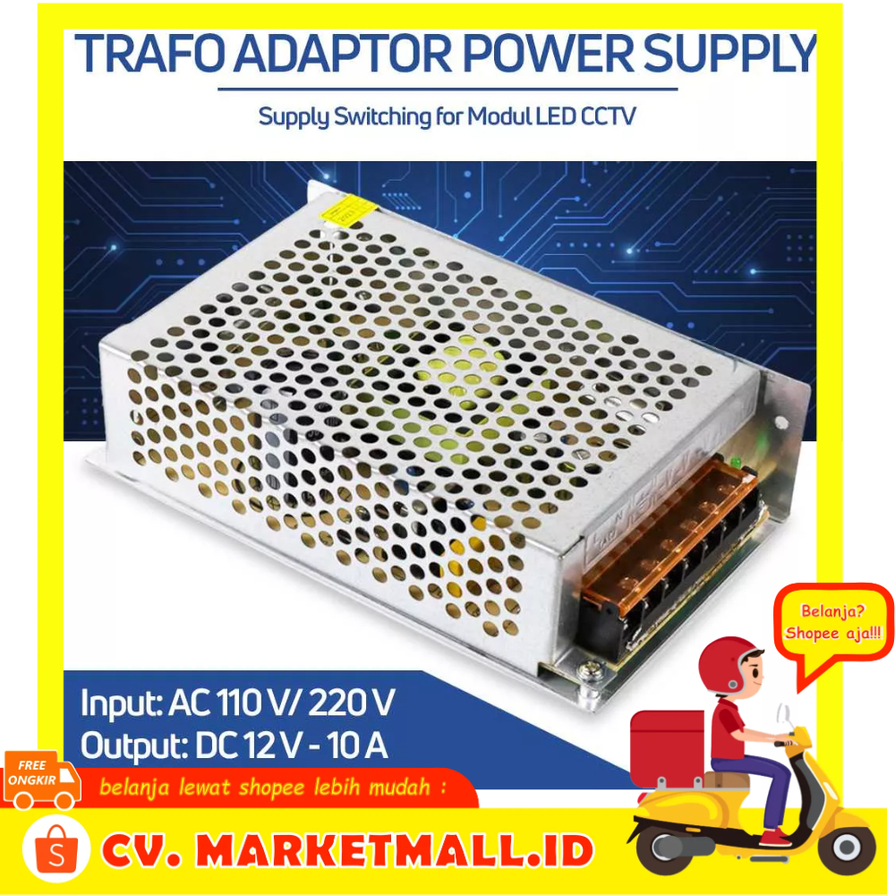 Jual Power Supply Adapter Transformator Modul Lampu Led Strip Driver ...