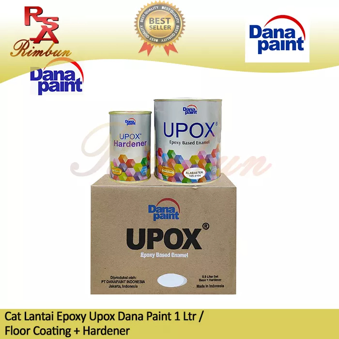 Jual Cat Lantai Epoxy Upox Dana Paint 1 Ltr / Floor Coating + Hardener