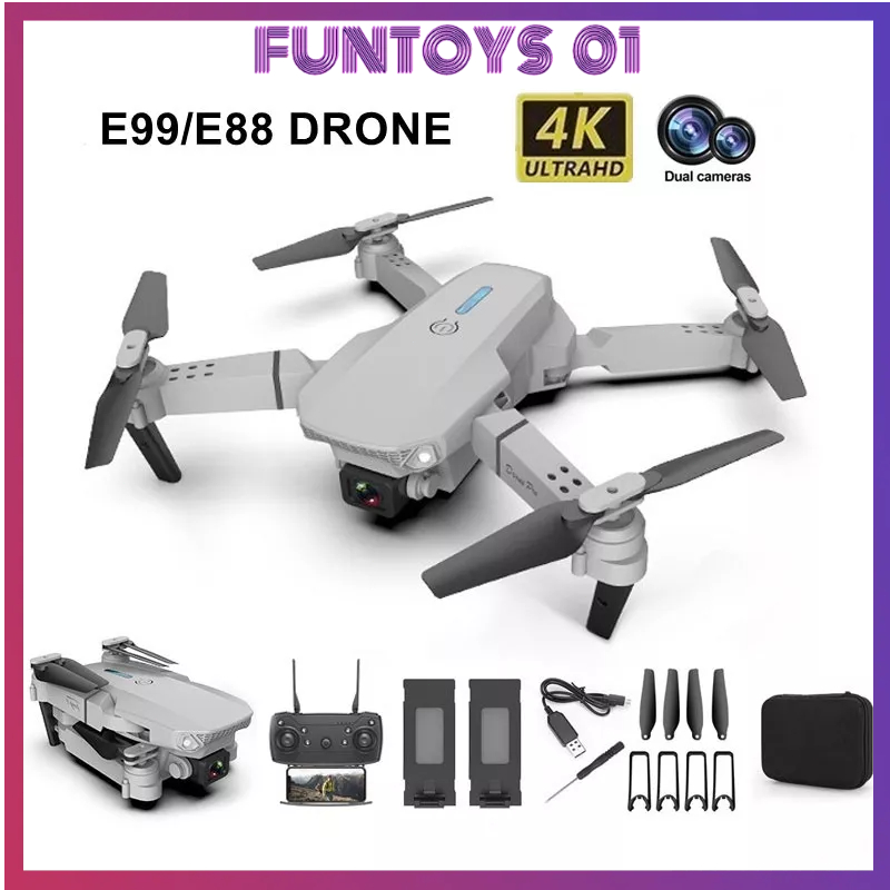 Jual Drone kamera Drone E99 Dual Kamera Drone 4K HD WiFi FPV drone ...