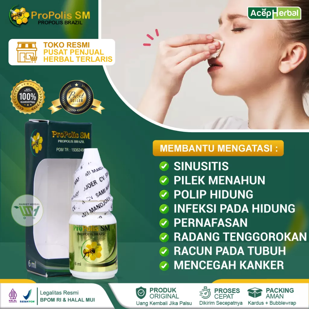 Jual Market Herbal Obat Sinusitis Pilek Menahun Alergi Hidung Polip Hidung Gurah Hidung 2595