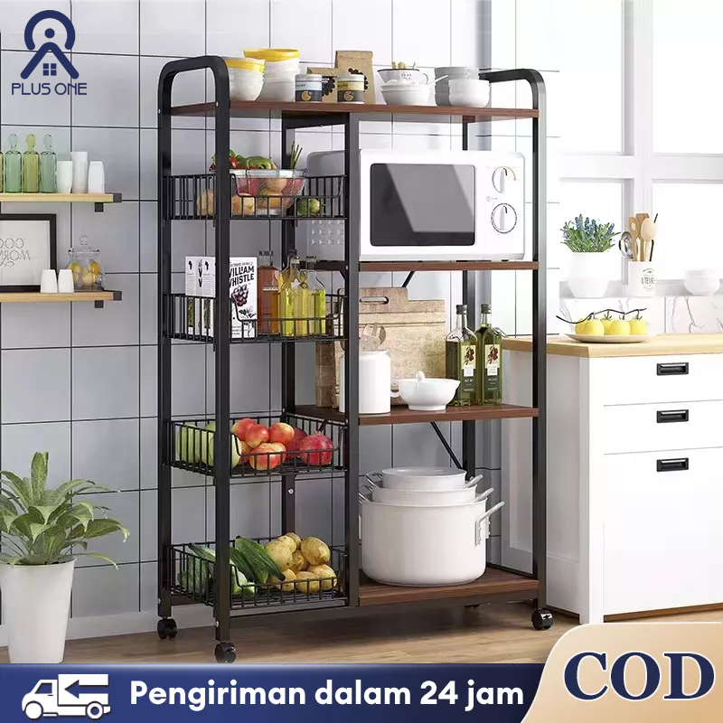 Jual Rak Dapur Rak Oven Microwave Kitchen Rack Rak Bumbu Rak Kabinet