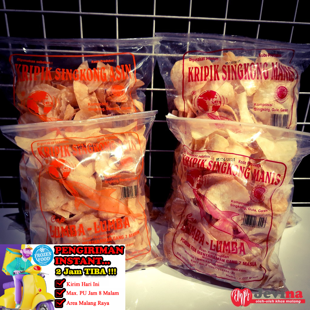 Jual Lumba Lumba Keripik Singkong Manis Asin 500g Khas Kota Malang