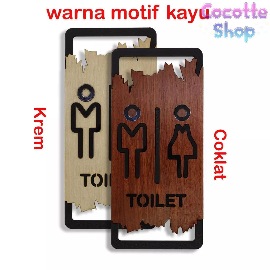 Jual Tanda Toilet Sign MDf dan Acrylic Timbul hd001 | Shopee Indonesia