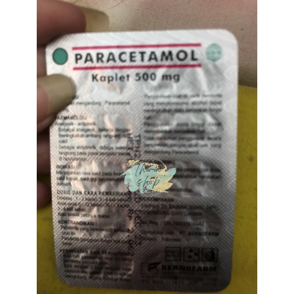 Jual Paracetamol 500mg Bernofarm Shopee Indonesia