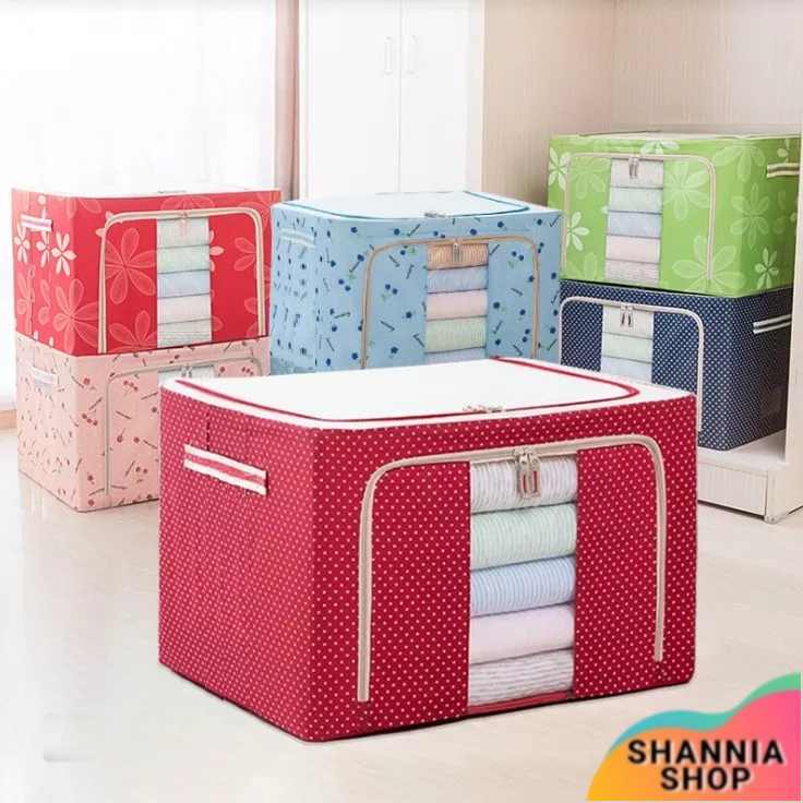 Jual C146 STORAGE BOX 66 liters frame baja Double Zipper Large Box 66 ...