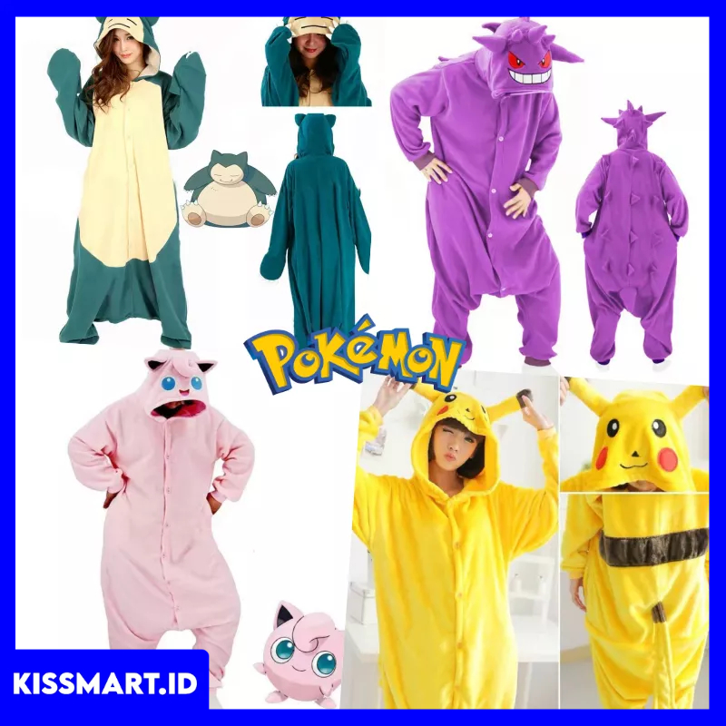 Jual Kostum Piyama Onesie Cosplay Pokemon Kigurumi Jigglypuff Dewasa