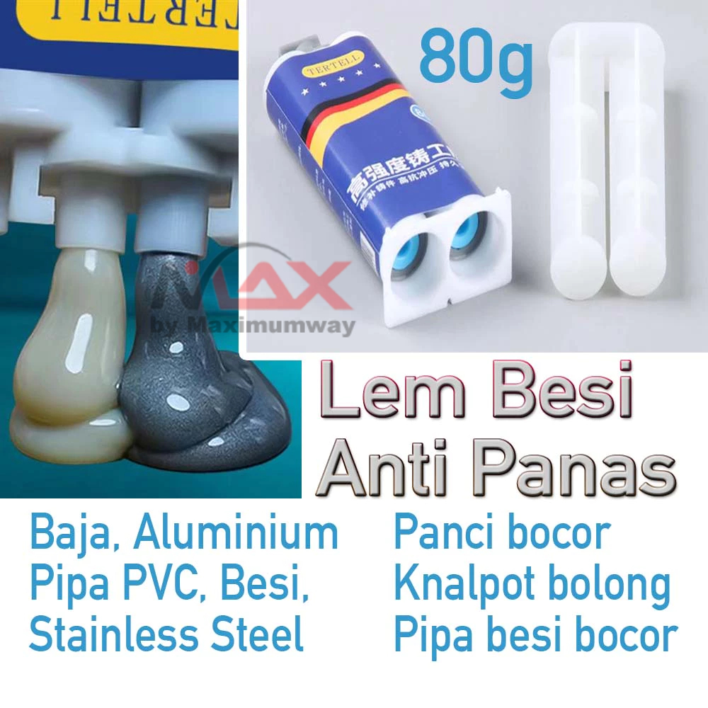 Jual Lem Besi Epoksi Anti Panas Klanpot bocor atau Panci bocor Super
