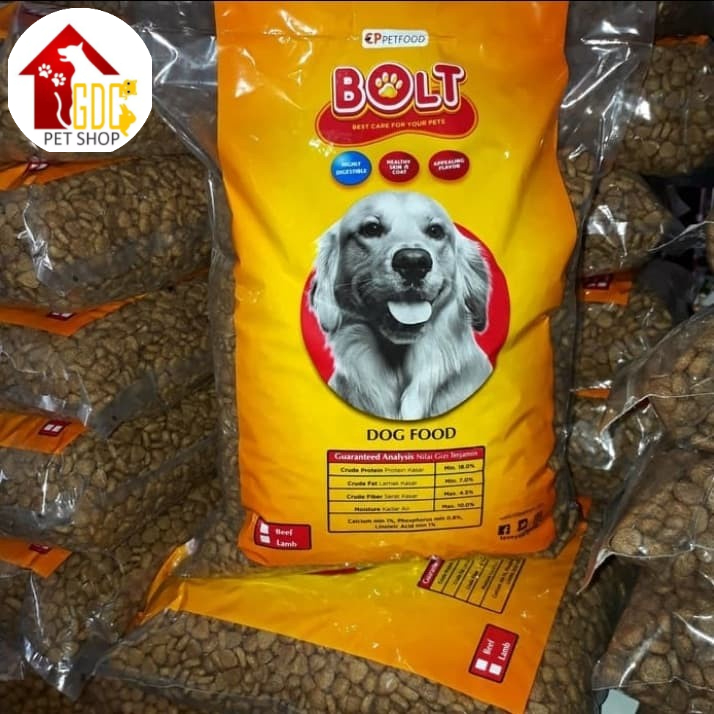 Jual Makanan Anjing Kering Bolt Dog Beef 5 Kg - Dog Food Dry Bolt Dog ...