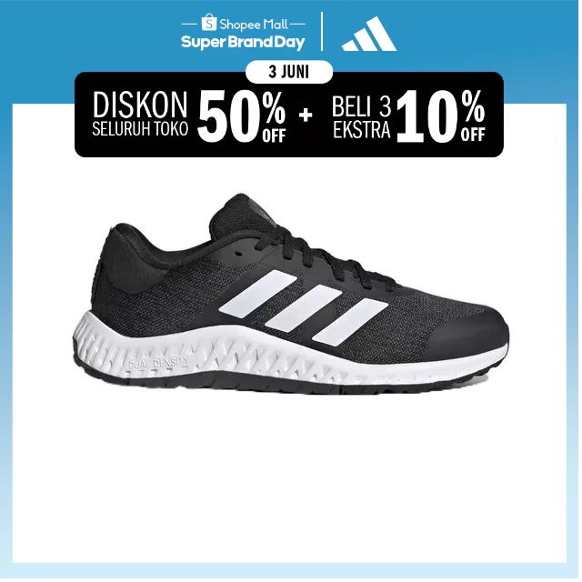 Jual ADIDAS TRAINING Everyset Trainer Shoes Wanita HItam IF3199 ...