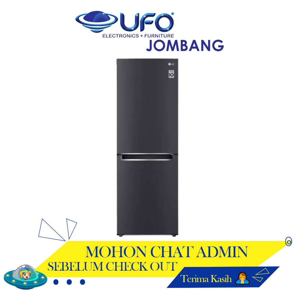 Jual GCB369NQRM LG Kulkas 2 Pintu Smart Diagnosis Lemari Es Freezer