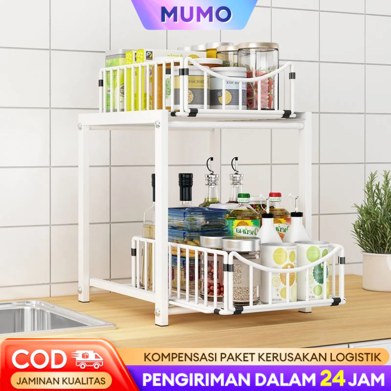 Jual Rak Dapur Stainless Steel Rak Kabinet Lemari Dapur Keranjang Geser