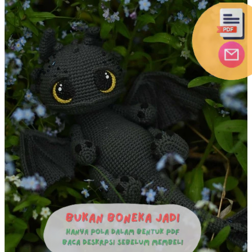 Jual Toothless {PDF File Pattern Amigurumi} | Shopee Indonesia