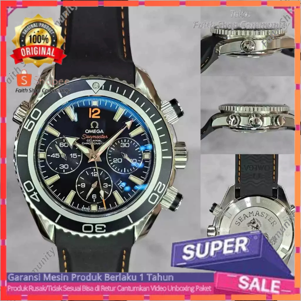 Kulit Tali Omega Sea Master Planet Ocean 600M Caliber 3303