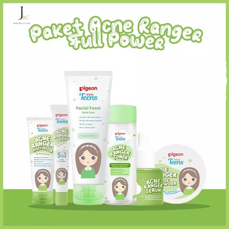 Jual PIGEON TEENS 1 Paket Lengkap Acne Ranger Full Power | Shopee Indonesia