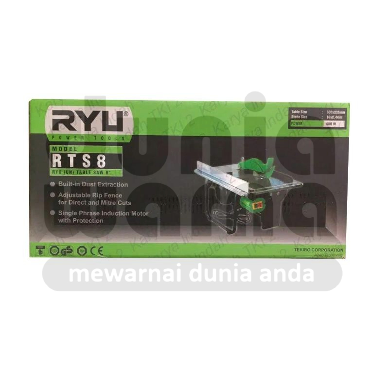 Jual RYU RTS8/RTS 8 Table Saw 8 Inch Mesin Meja Potong Kayu Duduk ...