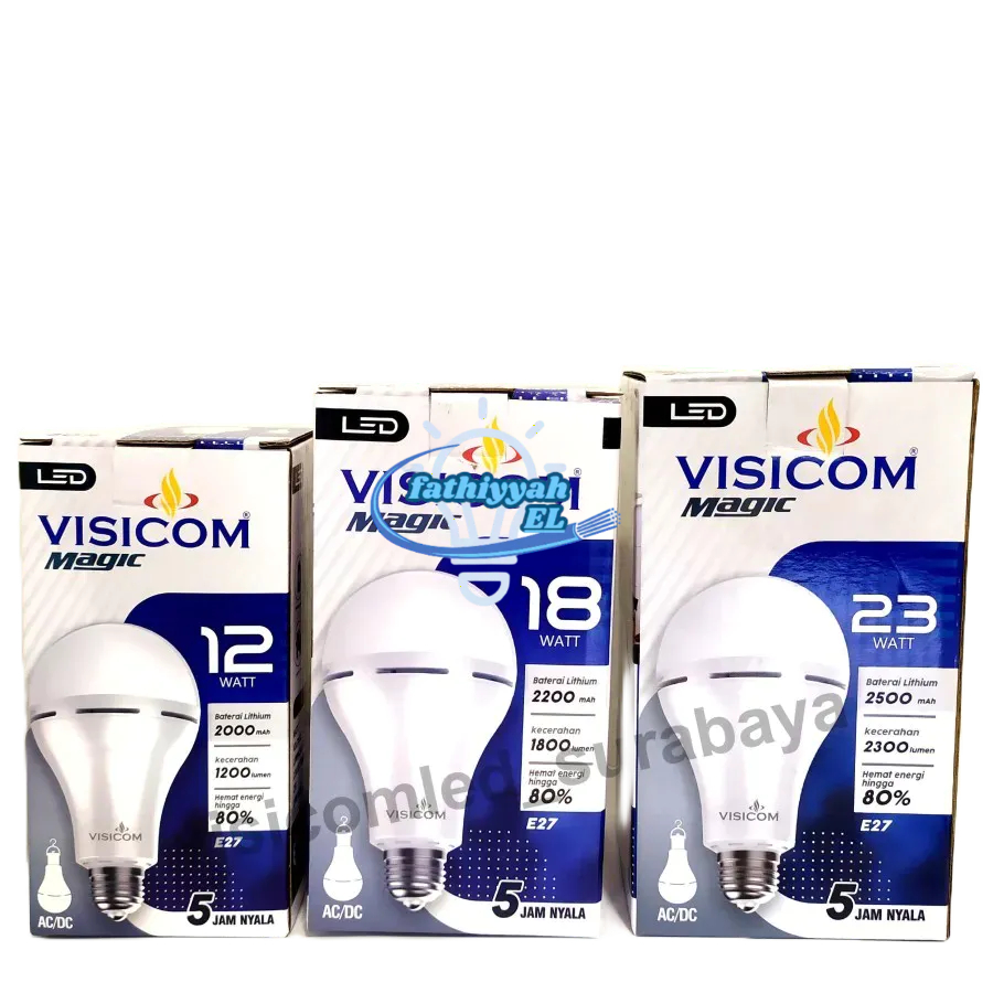 Jual VISICOM LED magic lampu emergency 12w 18w 23w GARANSI 1 TAHUN ...