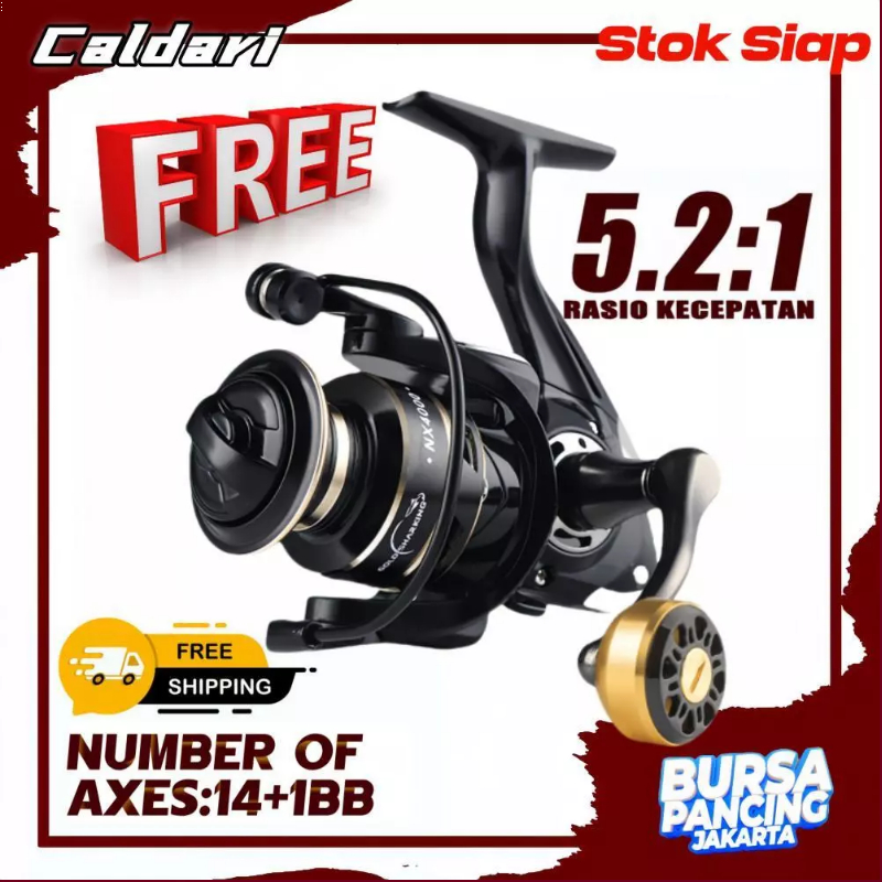 Jual 2024 NEW Spinning FishingReel Pancing Bahan Paduan Max Drag 10Kg