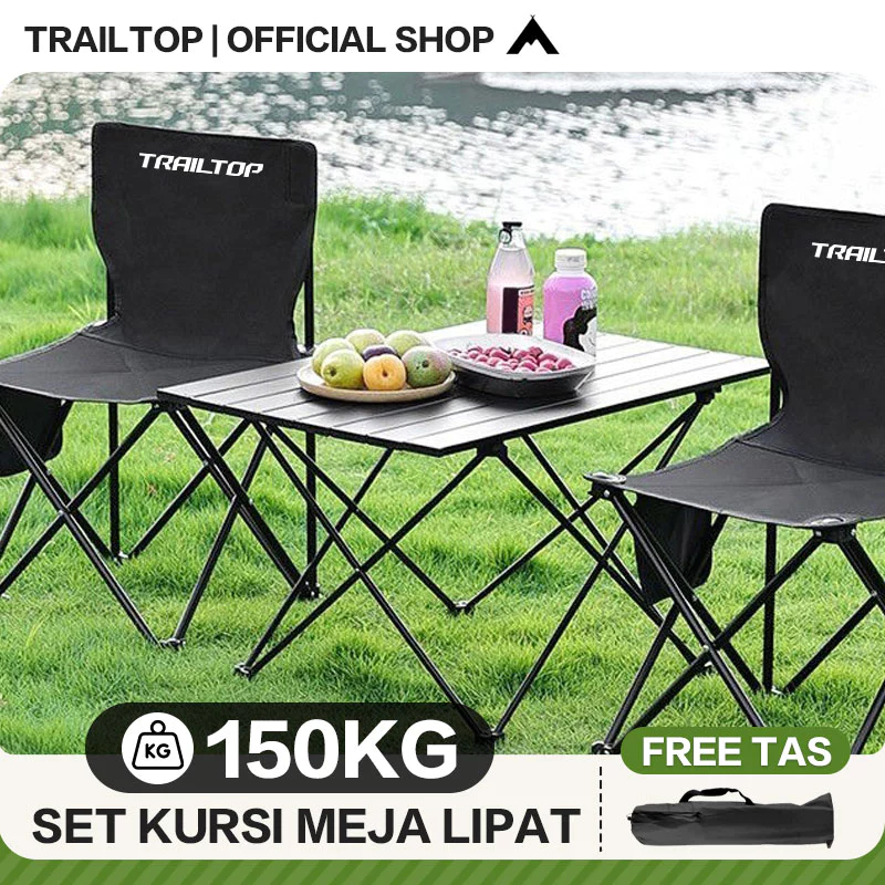 Jual Ready Trailtop Kursi Dan Meja Lipat Outdoor Set Kursi Camping