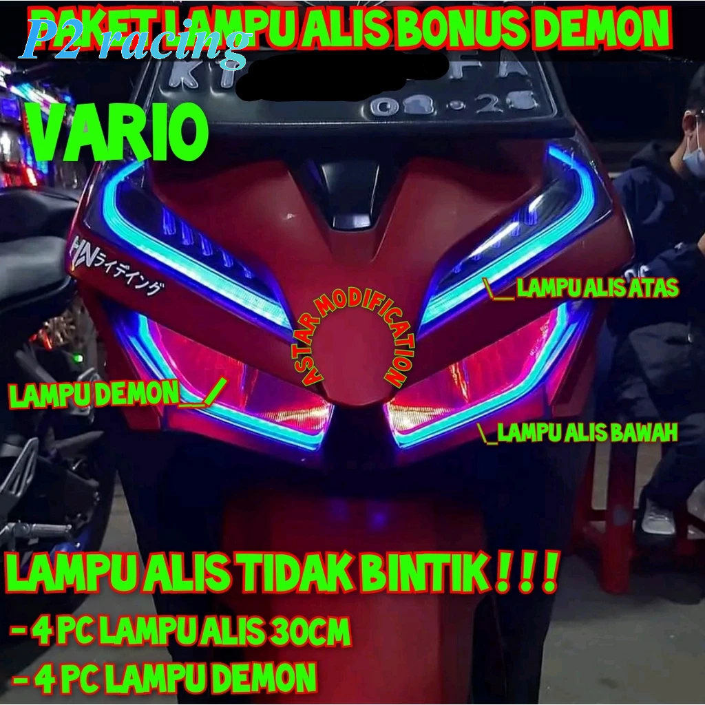 Jual Paket Lampu Alis Mode Vario New Pc Lampu Alis Cm Pc Lampu Demon Shopee