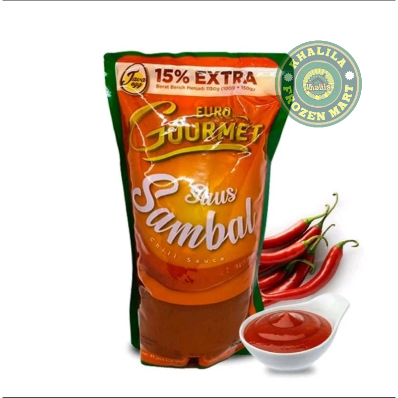 Jual [1 KG] EURO GOURMET SAUS SAMBAL SAOS SAMBEL KEMASAN 1 KG | Shopee ...
