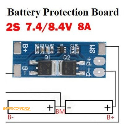 Jual 2S 7.4V Li-ion Lithium 18650 BMS Battery Charger Module | 8.4V 8A ...