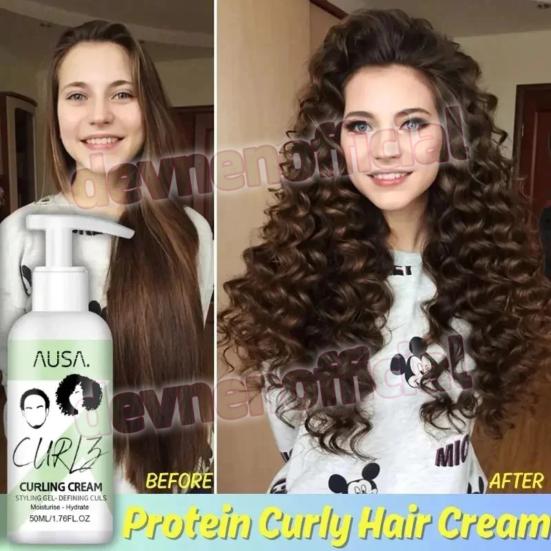 Jual cream rambut keriting 50ml curl cream Perawatan Rambut Keriting ...