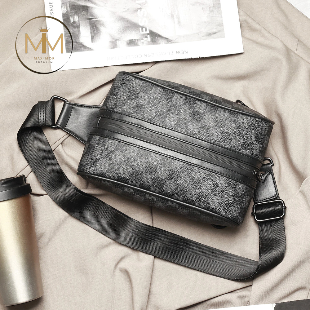 Jual [Max-Mor] M142 Tas Selempang Pria Kulit Tas Kulit Pria Tas Bahu