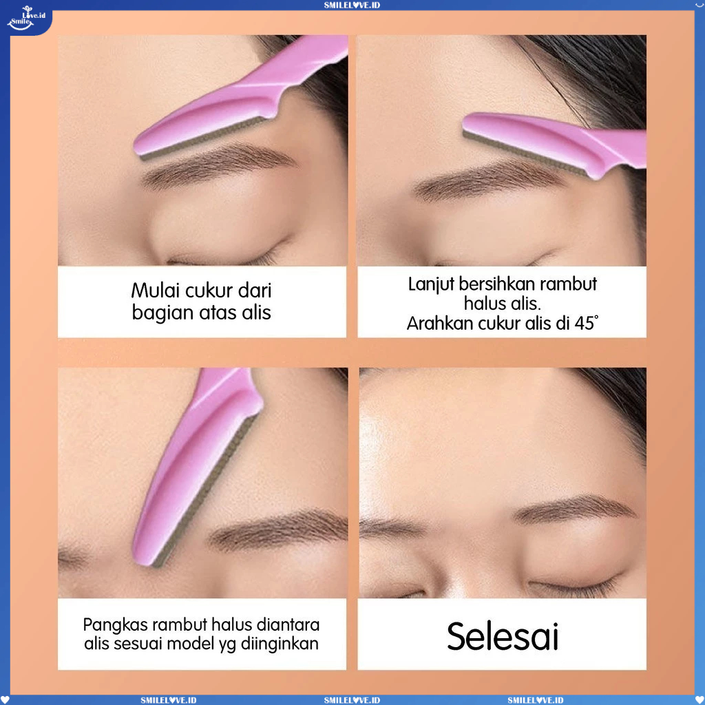 Jual Pisau Cukur Alis Cukuran Alis Serbaguna Eyebrow Razor Blade Alat ...
