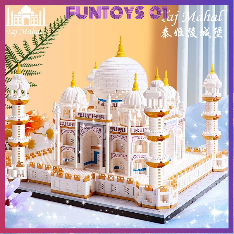Jual 3999PCS Mainan Balok Taj Mahal Model Arsitektur Terkenal di Dunia ...