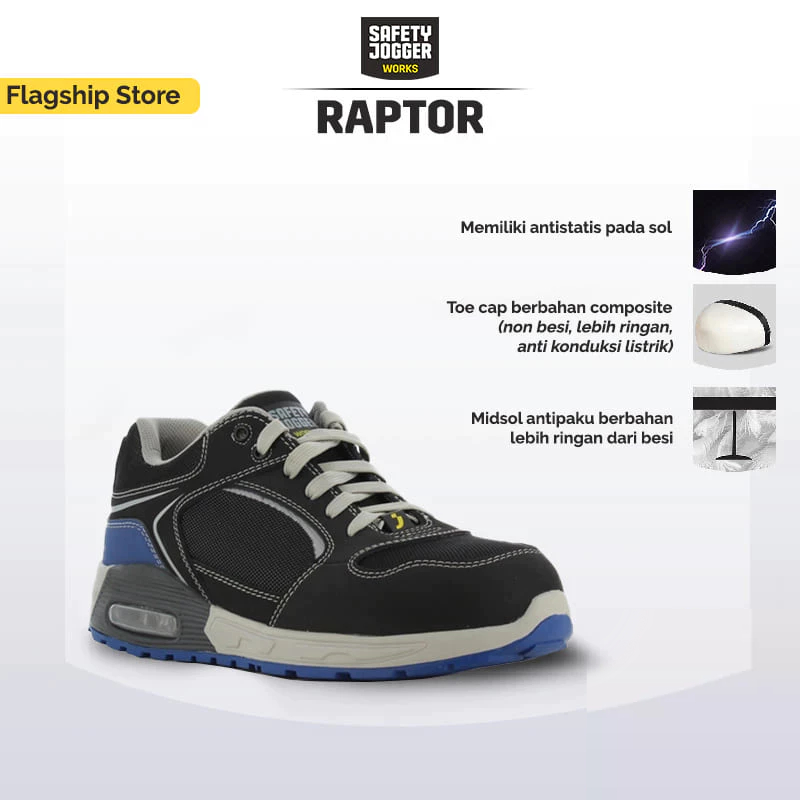 Jual Safety Jogger Raptor Original Shopee Indonesia
