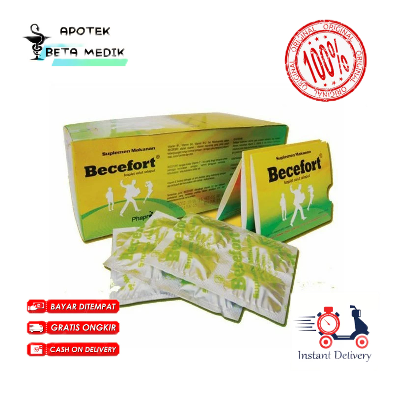 Jual Becefort Tablet (Strip 4tablet) - Beceport Tablet Multivitamin ...