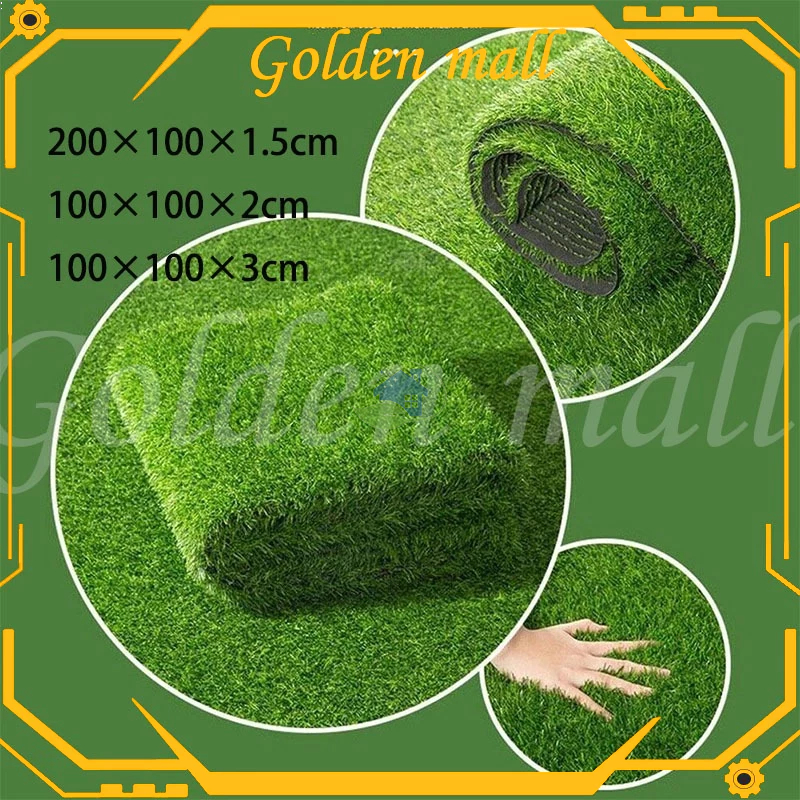 Jual COD 2m*1m/1*3m Karpet Rumput Sintetis Swiss Rumput Hijau ...