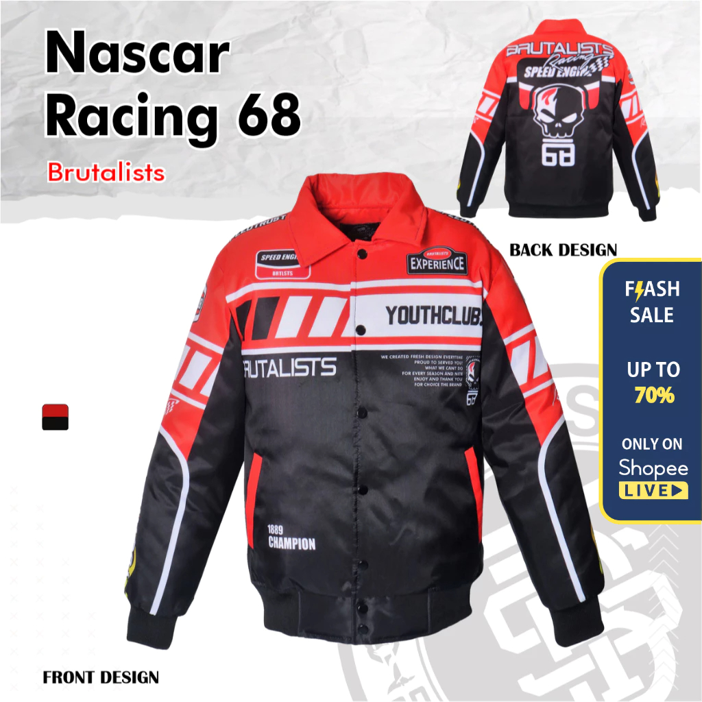 Jual Jaket Nascar Vintage Racing Jacket Motif NASCAR RACING 68 ...