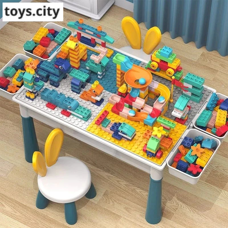 Jual Mainan Set Meja dan Kursi Aktivitas Anak Building Block Meja ...