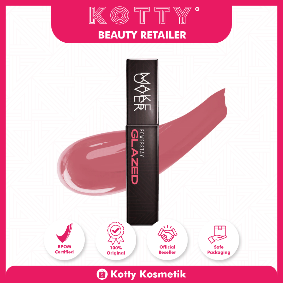 Makeover Lip Glazed kilau tahan 24 jam