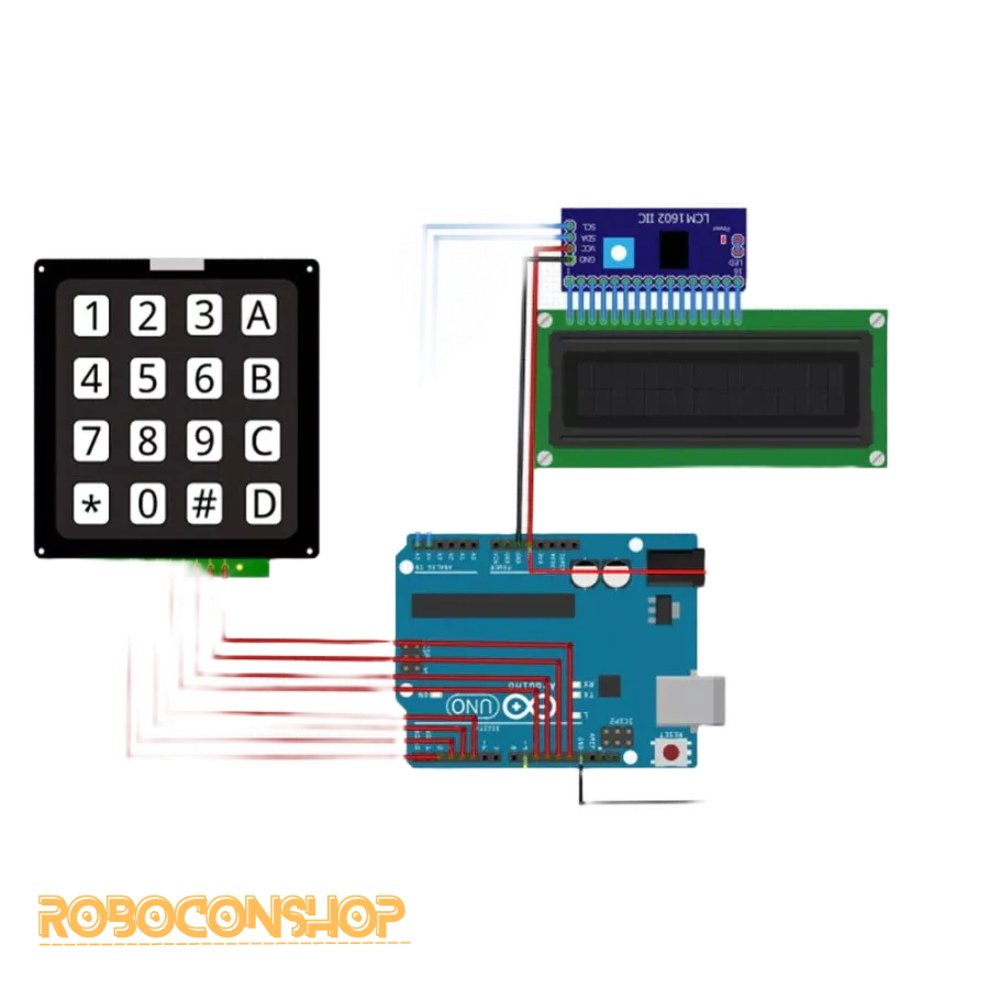 Jual KEYPAD 4X4 MATRIX ARRAY 16 KEY KEYBOARD HARD KEYPAD MATRIX NUMERIC ...