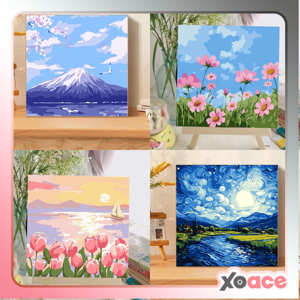 Jual [20x20] Paint By Number Painting By Numbers Kit DIY Lukisan Canvas ...