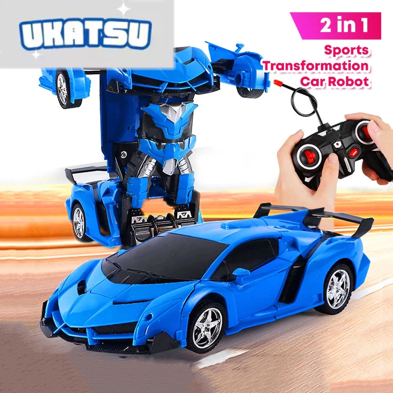 Jual Mobil Transformer Remote Control 2 in 1 Robot Mobil RC Mobil Sport ...