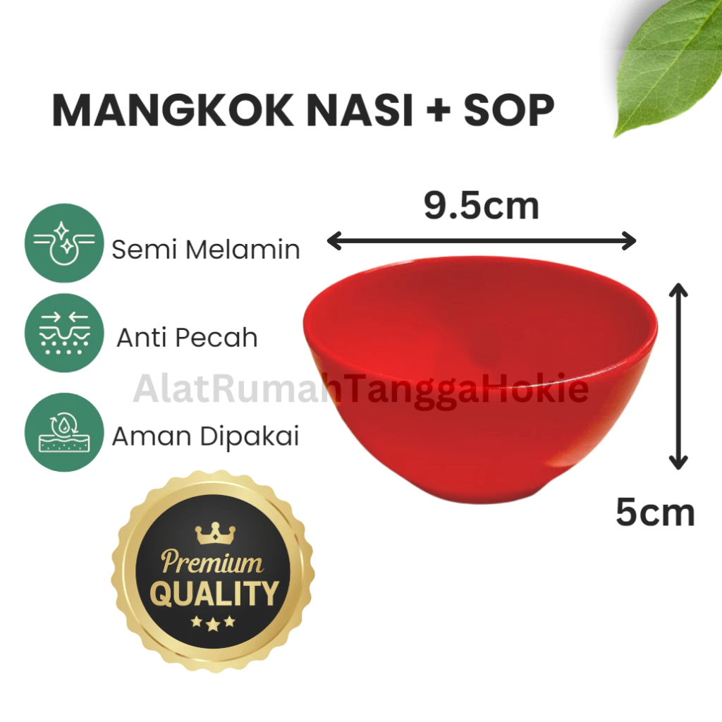 Jual [FREE BUBBLE+ASURANSI] Mangkok Kecil Nasi Melamin Semi Melamine